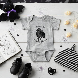Gothic Little Raven Black Baby Bird Strampler