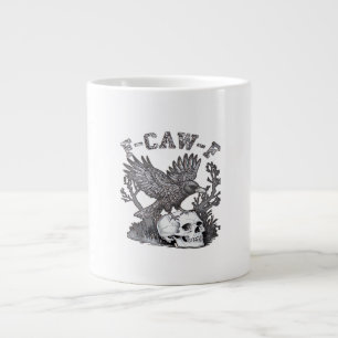 Gothic lustiger F-Caw-F Humor Krähe Essential Retr Jumbo-Tasse