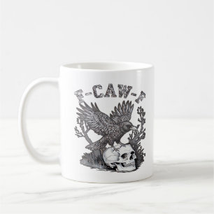 Gothic Lustiger F-Caw-F Humor Krähe Essential Retr Kaffeetasse