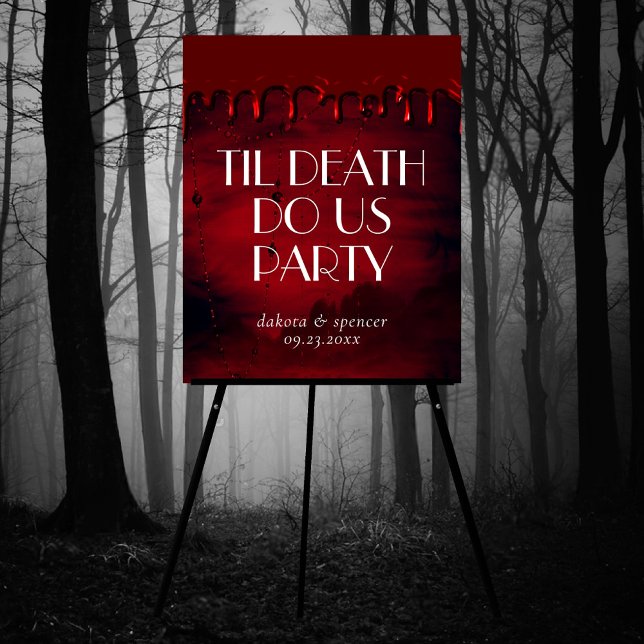 Gothic Luxe | Black Red Bloody Tropfen Gore Willko Poster (Von Creator hochgeladen)