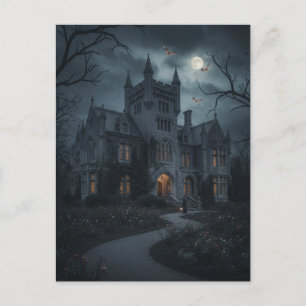 Gothic Lyndhurst Mansion, New York Feiertagspostkarte