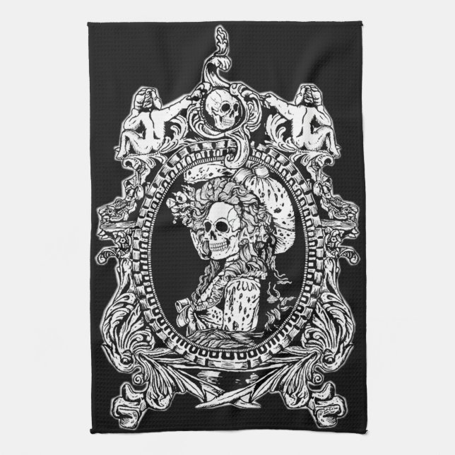 Gothic Maiden Geschirrtuch (Vertikal)