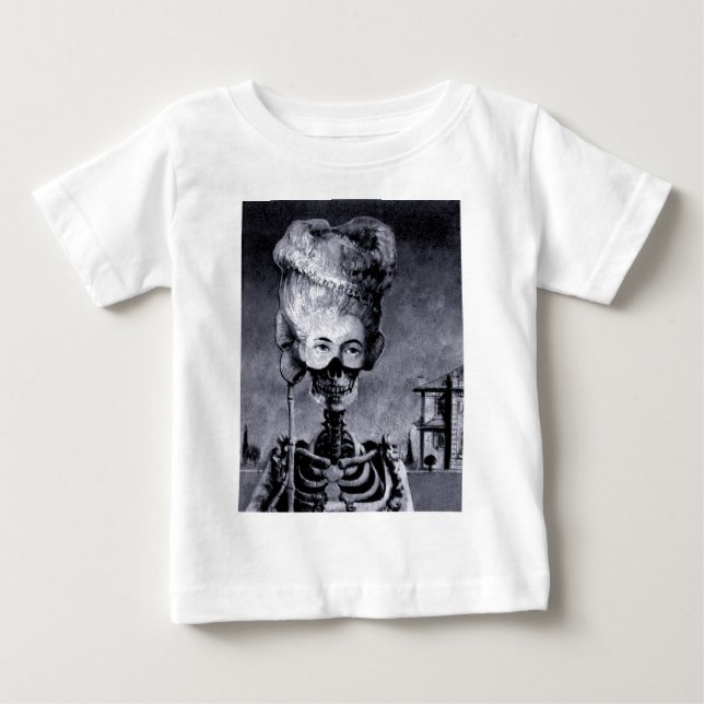 Gothic Masked Halloween Skeleton Baby T-shirt (Vorderseite)