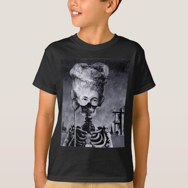 Gothic Masked Halloween Skeleton T-Shirt (Vorderseite)
