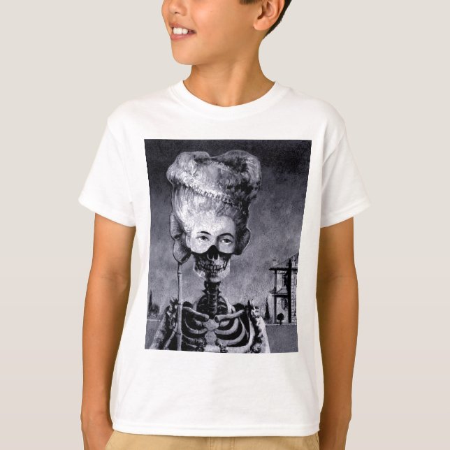 Gothic Masked Halloween Skeleton T-Shirt (Vorderseite)