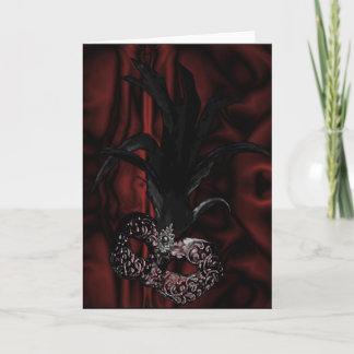 Gothic Masquerade Card or Einladung