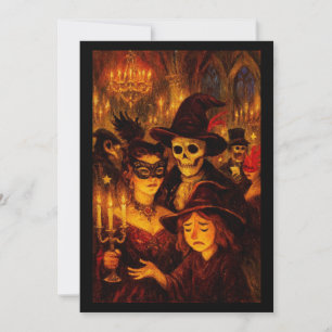 Gothic-Masquerade-Halloween-Party Einladung