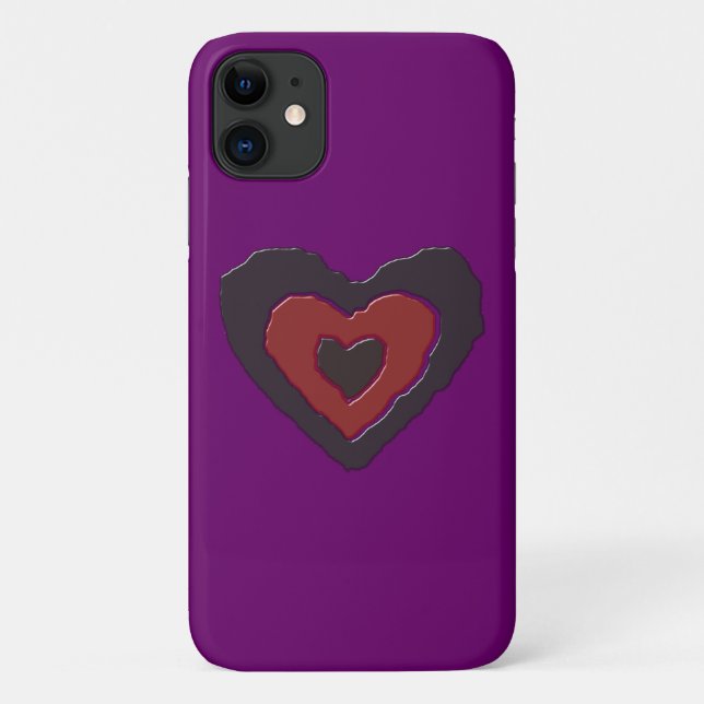 Gothic Melting Liebe Heart iPhone Case (Rückseite)