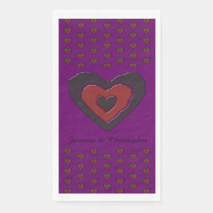 Gothic Melting Liebe Heart Paper Napkins Serviette