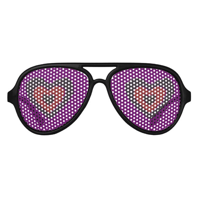 Gothic Melting Liebe Heart Party Shades Partybrille (Vorderseite)