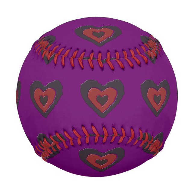 Gothic Melting Liebe Herz Baseball (Vorderseite)