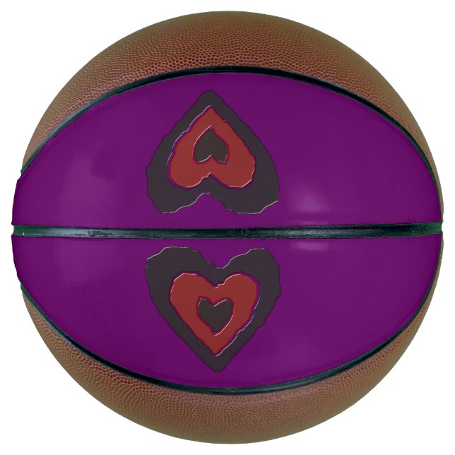 Gothic Melting Liebe Herz Basketballs (Vorderseite)