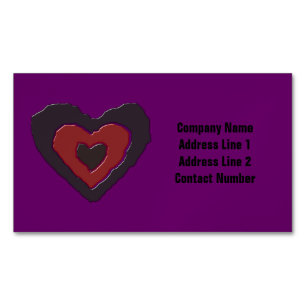 Gothic Melting Liebe Herz Custom Magnetische Visitenkarte