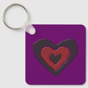 Gothic Melting Liebe Herz Custom Schlüsselanhänger