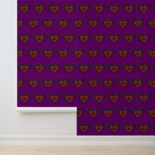 Gothic Melting Liebe Herz Gemustert Tapete
