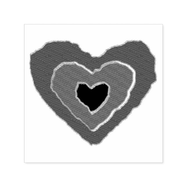 Gothic Melting Liebe Herz-Selbst-Inkustieren Brief Permastempel (Design)