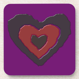 Gothic Melting Liebe Herz Untersetzer