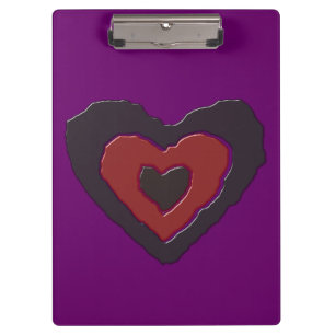 Gothic Melting Liebe Herz Zwischenablage Klemmbrett