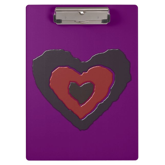 Gothic Melting Liebe Herz Zwischenablage Klemmbrett (Vorderseite)
