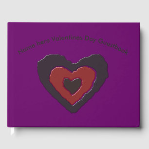 Gothic Melting Liebe Herzbuch Gästebuch
