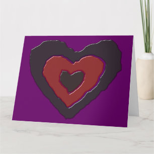 Gothic Melting Liebe Herzgrußkarte Karte
