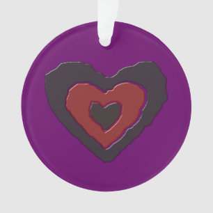 Gothic Melting Love Herz Acryl-Ornament Ornament