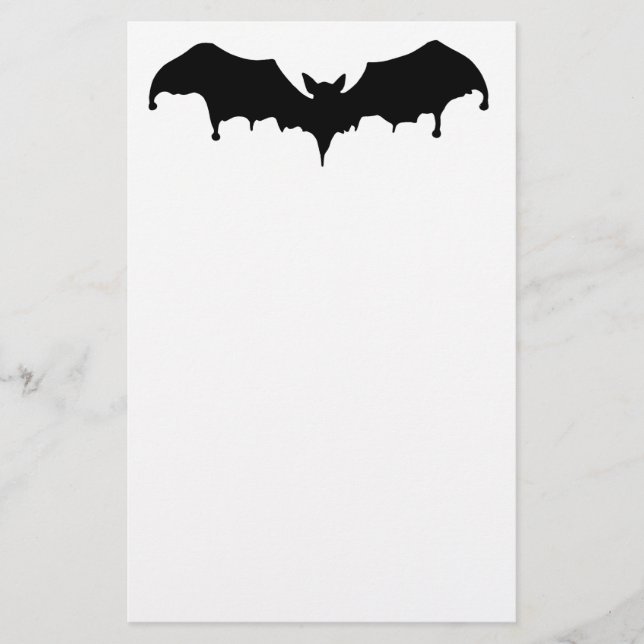 Gothic Melting Vampire Bat Briefpapier (Vorderseite)