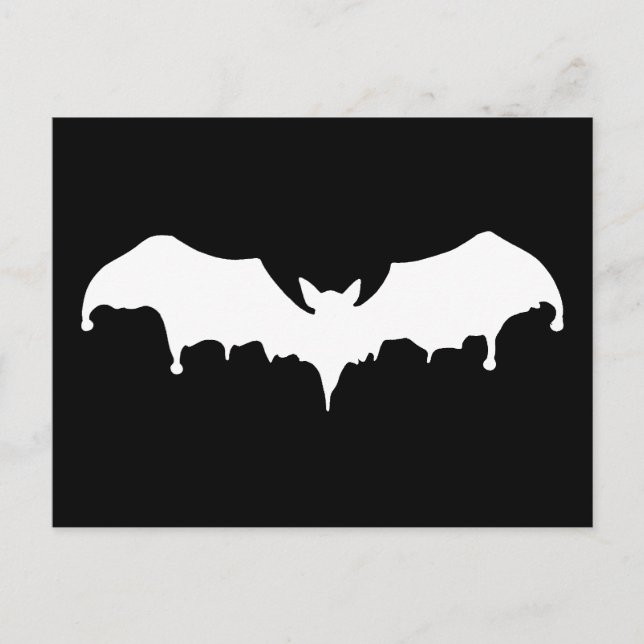 Gothic Melting Vampire Bat Postkarte (Vorderseite)