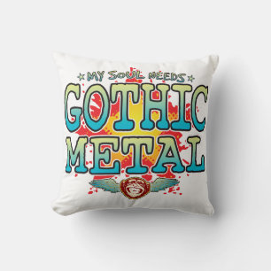 Gothic Metal Soul Kissen