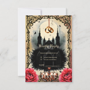 Gothic Moon – Ewige Liebe unter dem Mitternachtshi RSVP Karte
