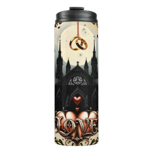 Gothic Moon – Ewige Liebe unter dem Mitternachtshi Thermosbecher