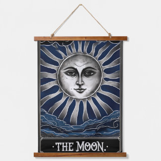 Gothic Moon Tarot Wandteppich Mit Holzrahmen