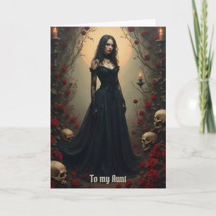 Gothic Moon Tunt Birthday Karte