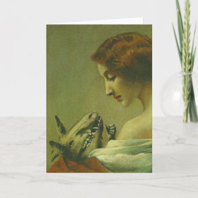 Gothic Mother and Baby Greetings Card Karte (Vorderseite)