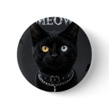 Gothic Mystic: Schwarze Katze mit heterochromen Au