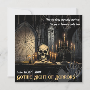 Gothic Nacht der Schrecken - Wage den Eintritt in Einladung