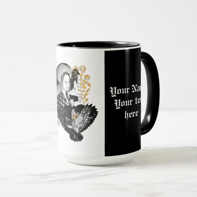Gothic Night Owl und Frau Tasse (VorderseiteRechts)