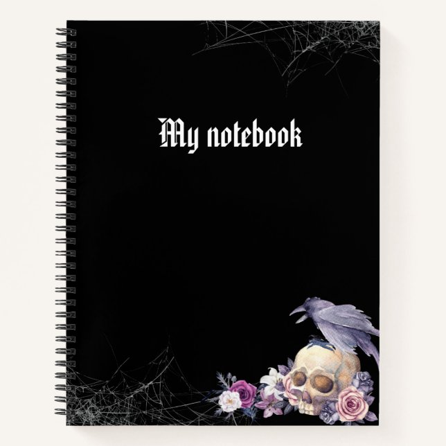 Gothic Notebook – Dark Aesthetic Journal  (Devant)