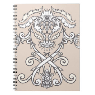 Gothic Ornamental Wappen Notizblock