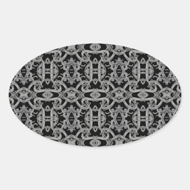 GOTHIC Oval Stickers (Vorderseite)