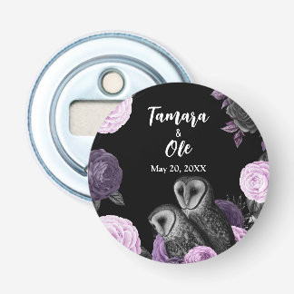 Gothic Owls Wedding Flaschenöffner