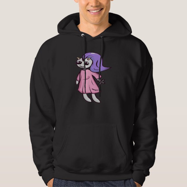 Gothic Pastel Teddy Bat Creepy Voodoo 3 Hoodie (Vorderseite)