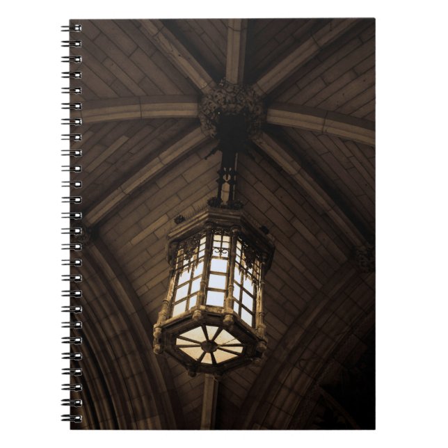 Gothic Pendant Light Spiral Foto Notebook Notizblock (Vorderseite)