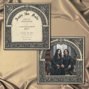 Gothic Pergament Mittelalterlich Bis Zum Tod Foto Save The Date