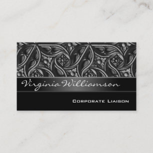 Gothic Personal Black Business Cards Visitenkarte