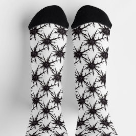 Gothic Pflanze Schwarz und Weiß, trocken Socken