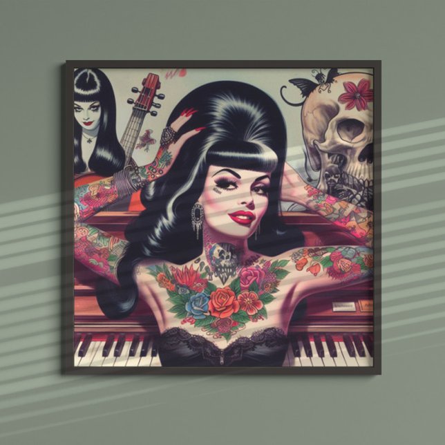 Gothic Piano Girl Poster (Von Creator hochgeladen)