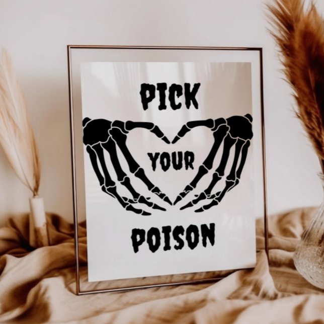 Gothic Pick dein Poison Halloween Baby Duschzeiche Poster (Von Creator hochgeladen)