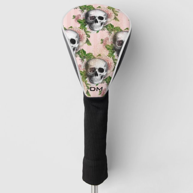 Gothic Pink Bläserskulptur Stripteppich Golf Kopfa Headcover (Vorderseite)