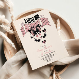 Gothic Pink Halloween Kinderdusche Einladung